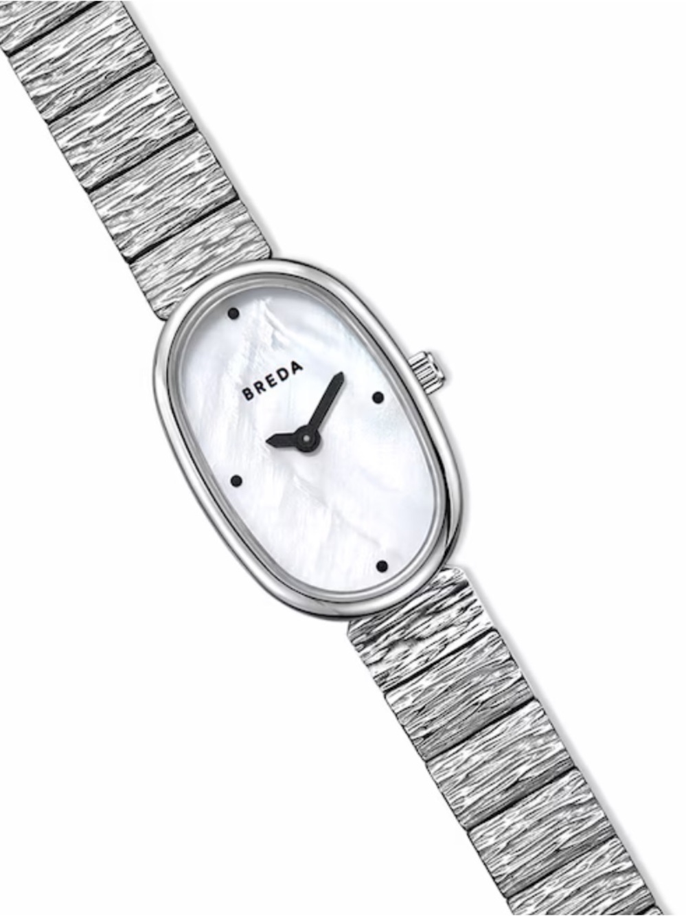 *BRAND NEW* Breda Jane | Silver Mother-of-Pearl Oval Women's Watch